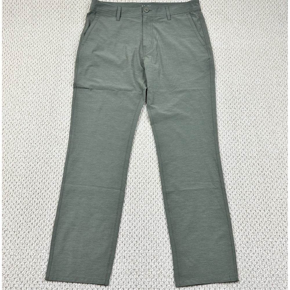 Huk Pants Mens 36x32 Olive Green Stretch Performance Fishing Outdoor Utility